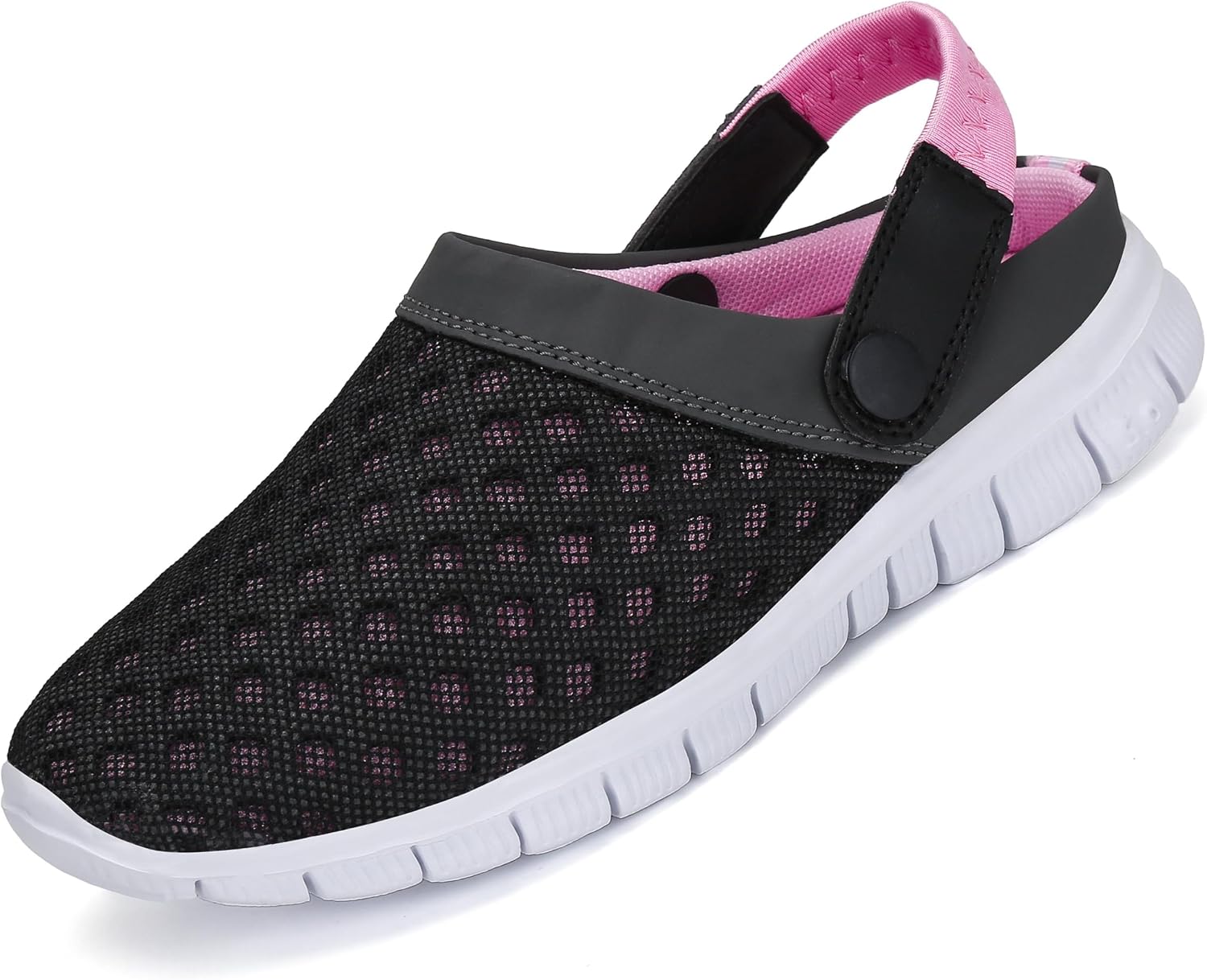 Detalle de SAGUARO Unisex Clogs Sommer-Hausschuhe (Gr. 36–48) mit EVA-Mesh-Mix
