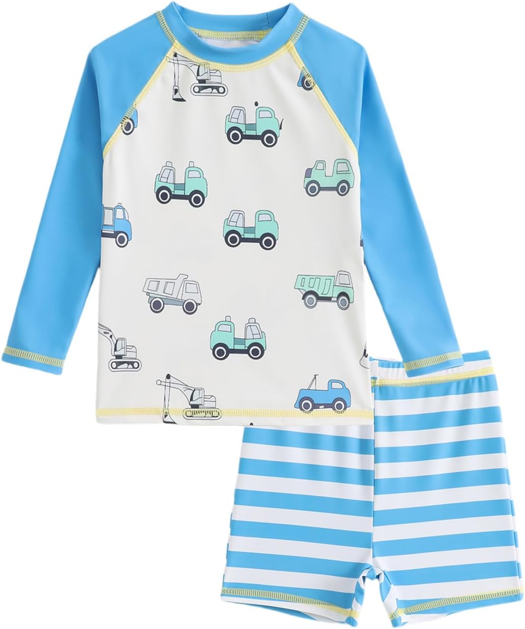 Detalle de Boys Swimming Costume Long Sleeve Rash Vest Set (1-6 Years) with UPF 50+ Sun Protection