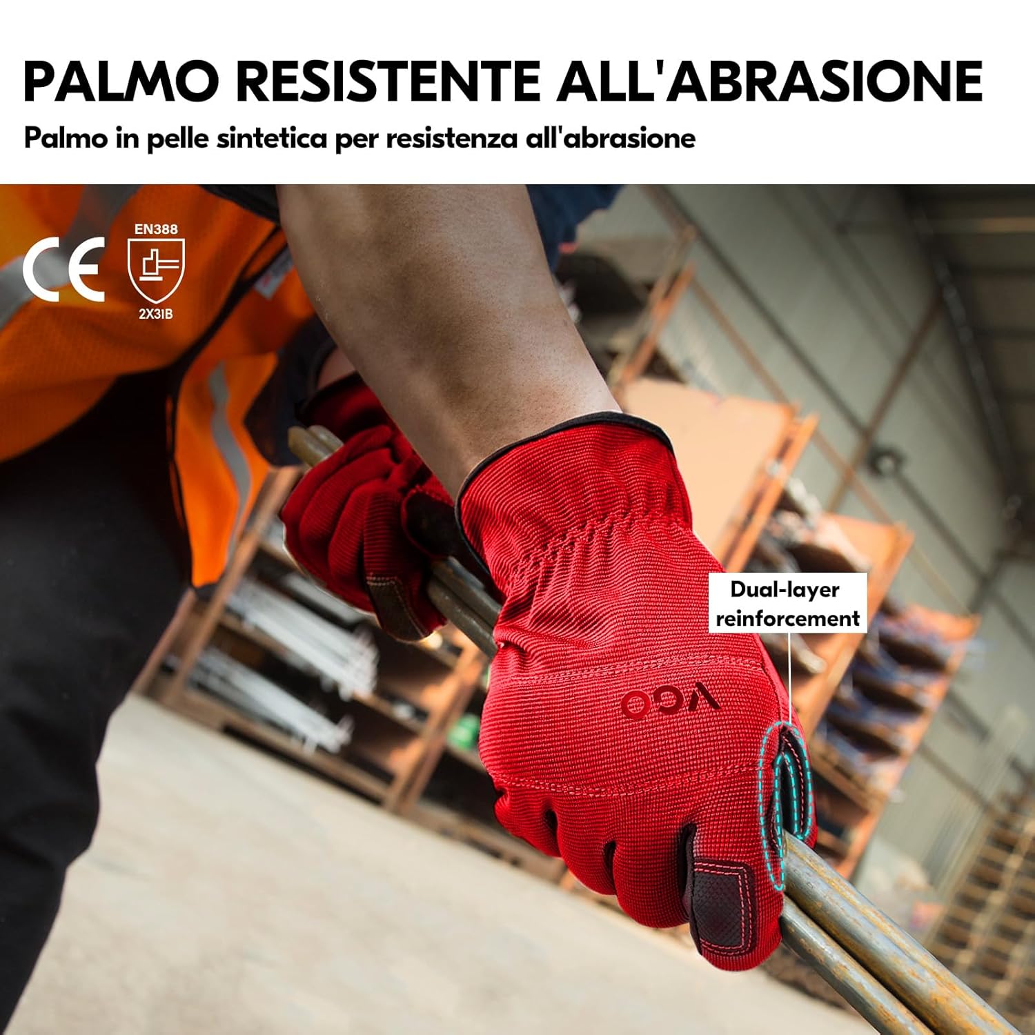 Thumbnail 1 de Vgo NB7581-3: Guanti da lavoro touchscreen, XL, 3 colori – antiscivolo, ergonomici e lavabili