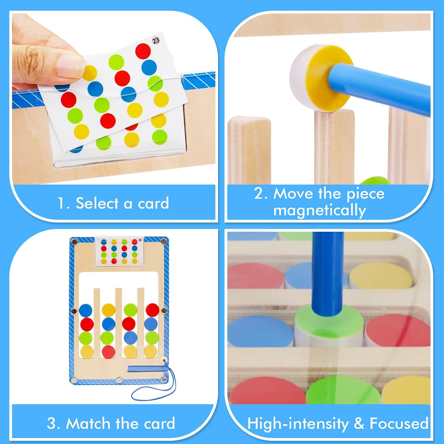 Thumbnail 6 de XIAPIA Montessori Spielzeug ab 3–5 Jahre: 2-in-1 Reise-Puzzle fürs Kind und die Familie
