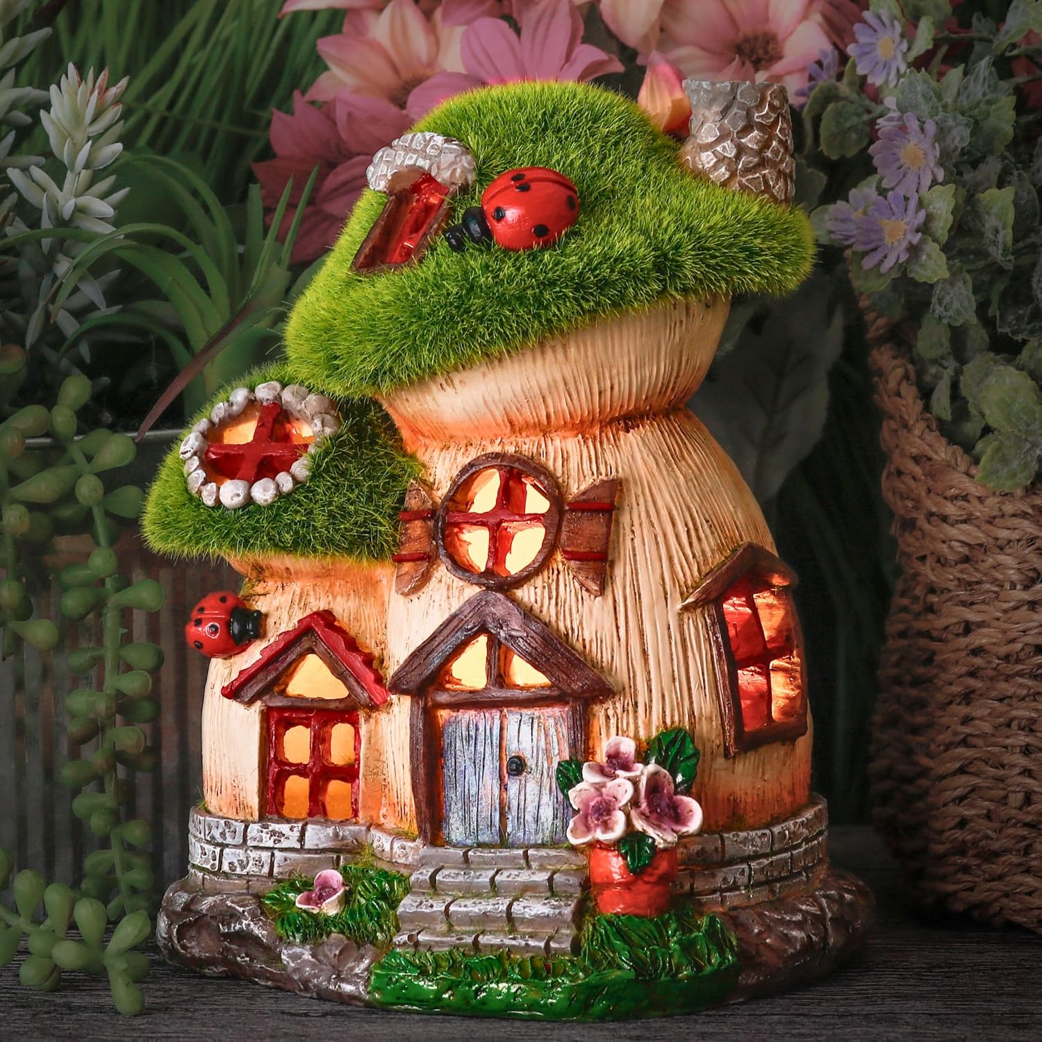 Detalle 2 de TERESA'S COLLECTIONS Solar Fairy House 16.8cm