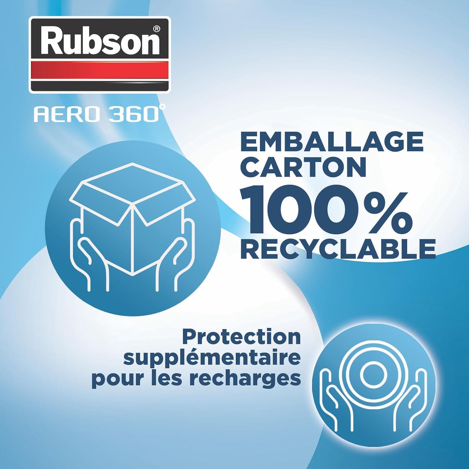 Thumbnail 3 de Rubson AERO 360 Recharges en tabs neutres et Absorbeur d'humidité pour pièce de 20 m²