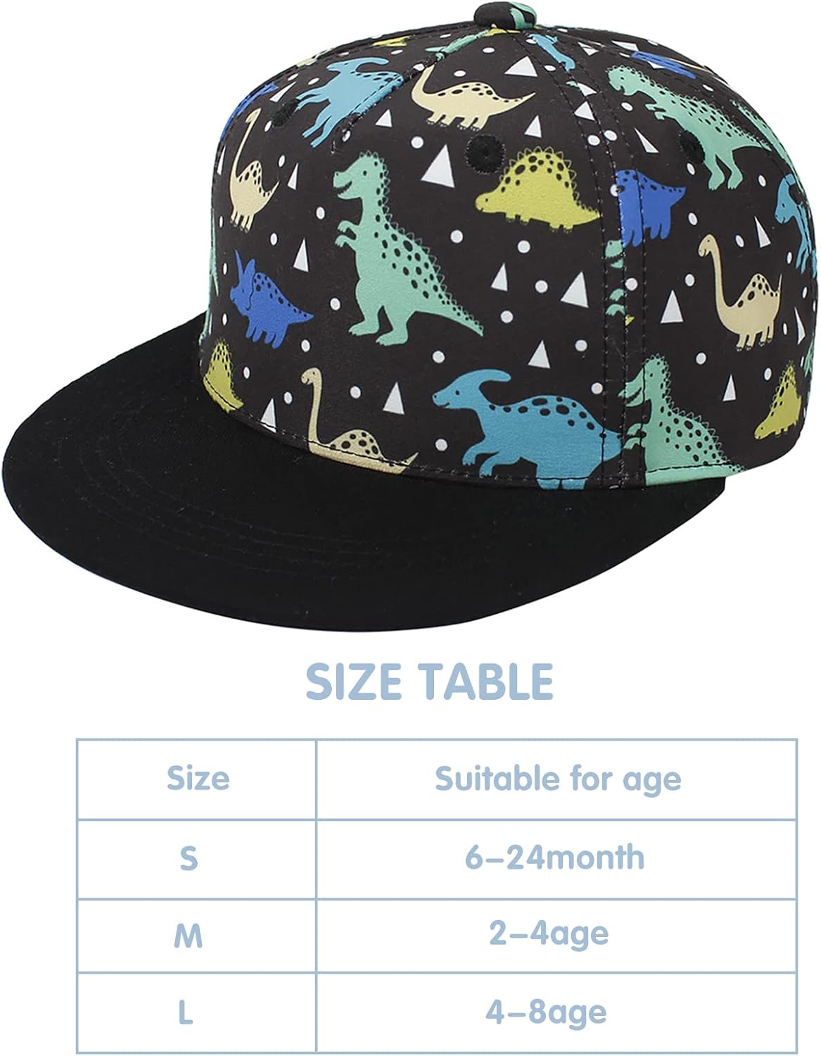 Detalle 2 de Malaxlx Baby Baseball Cap – Adjustable Cotton-Poly Sun Hat for 6 Months to 8 Years