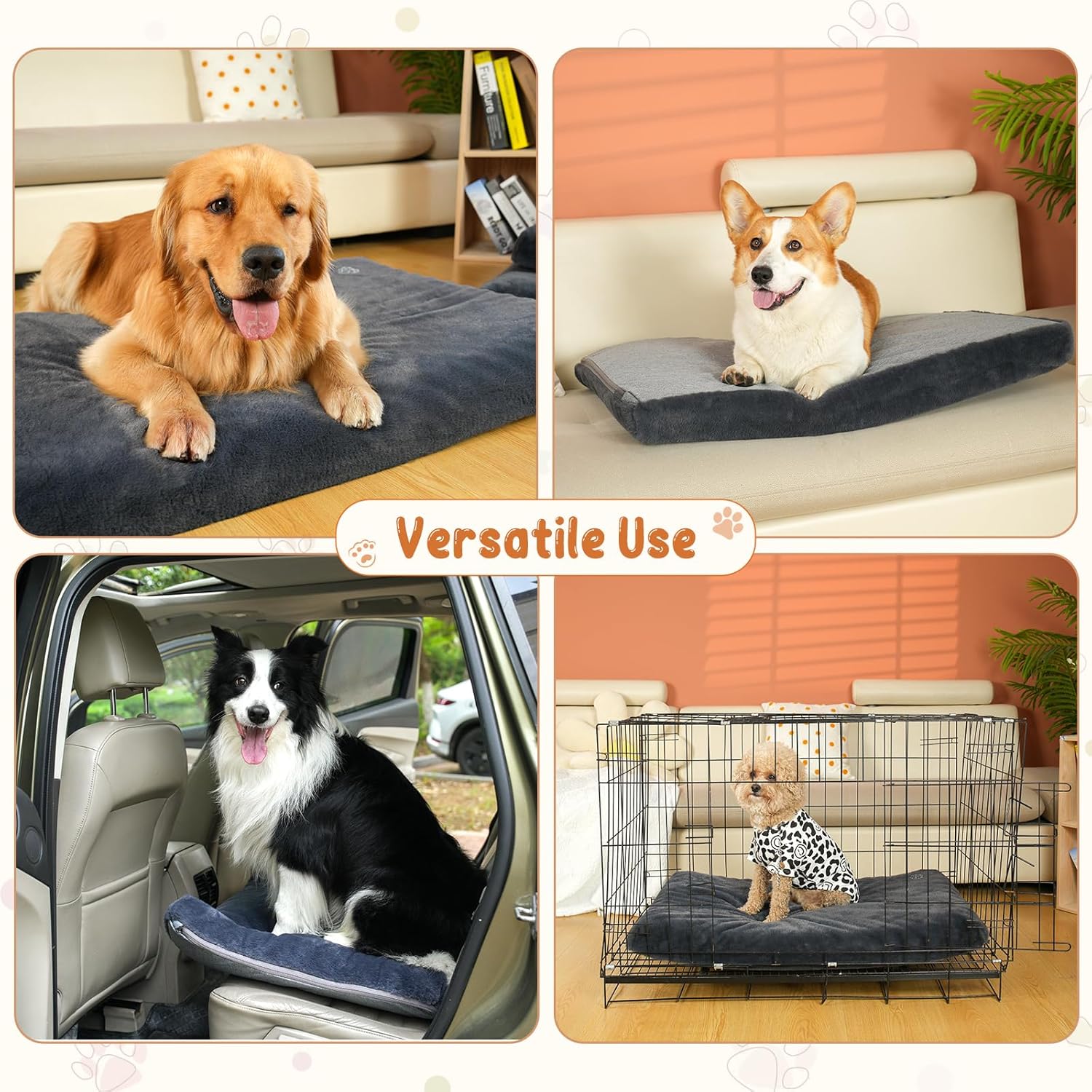 Thumbnail 6 de EMPSIGN tapis de cage réversible imperméable (frais et chaud) gris pour chien et chat