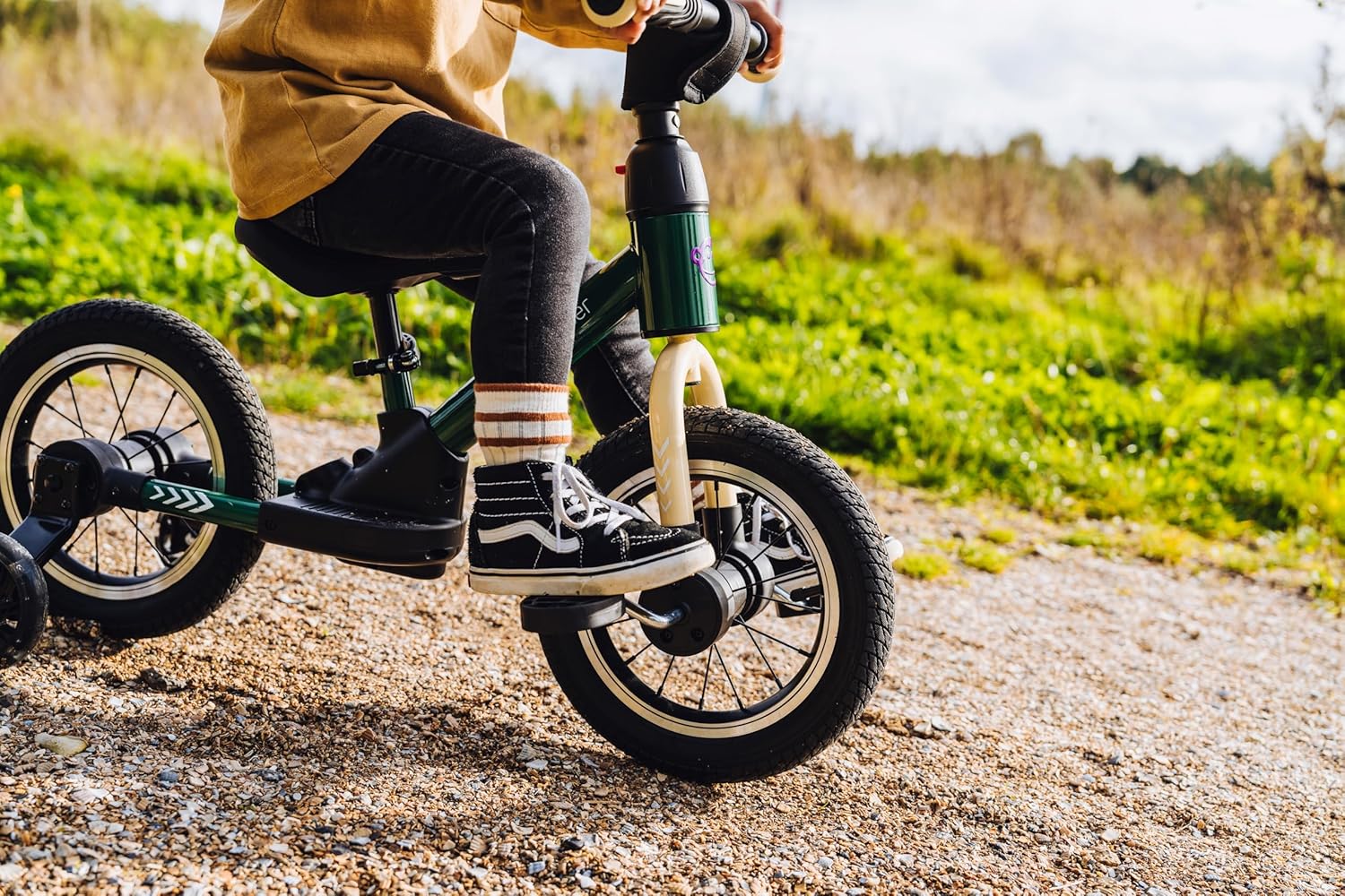 Detalle de Kidcruiser Pedalplay Laufrad ab 2 Jahre – 3‑in‑1 Lernrad mit LED Stützrädern und robustem Modulrahmen