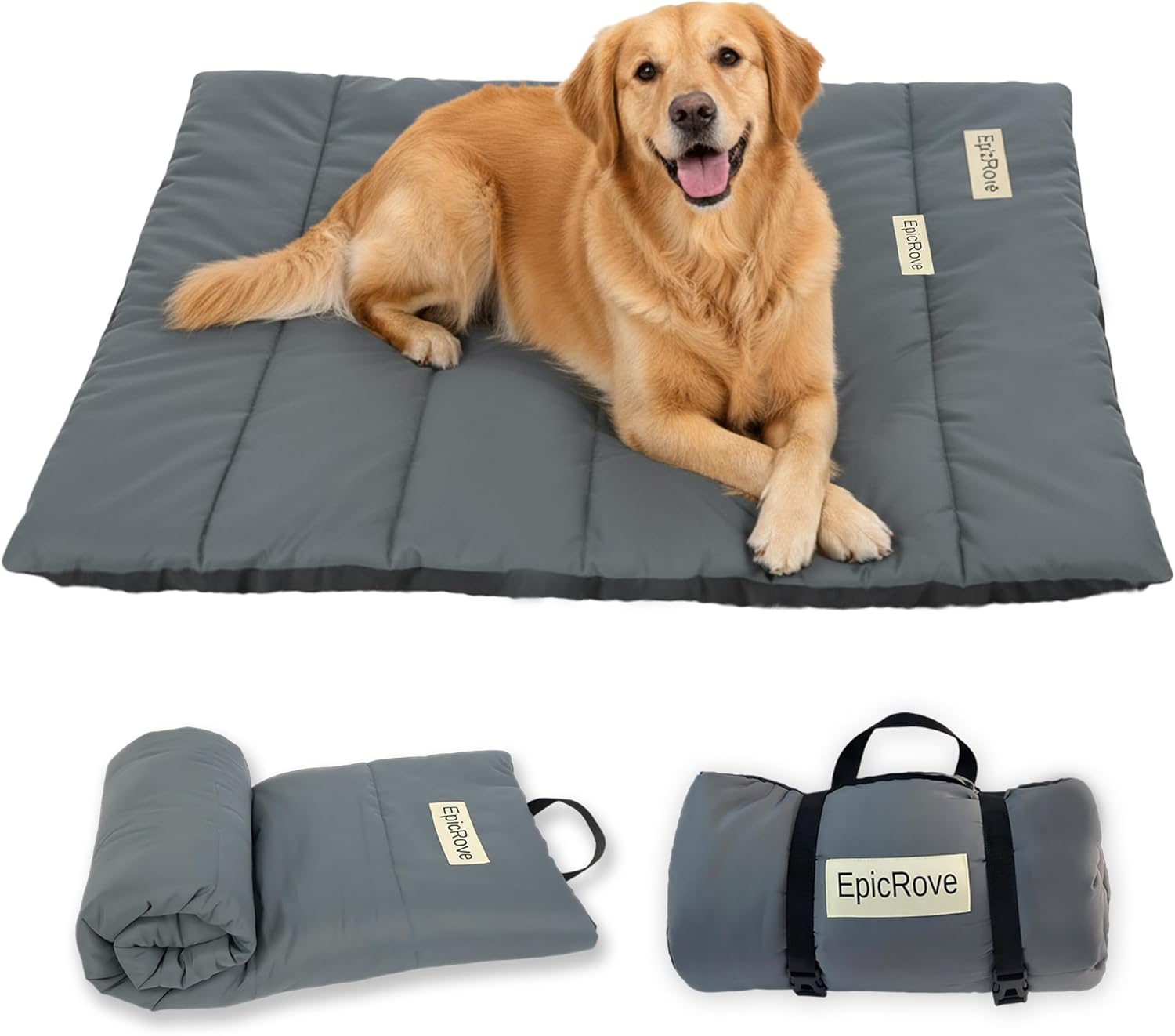 Thumbnail 6 de EpicRove Hundedecke unterwegs wasserdicht – rutschfeste 110 × 68 cm, waschbar, Grün