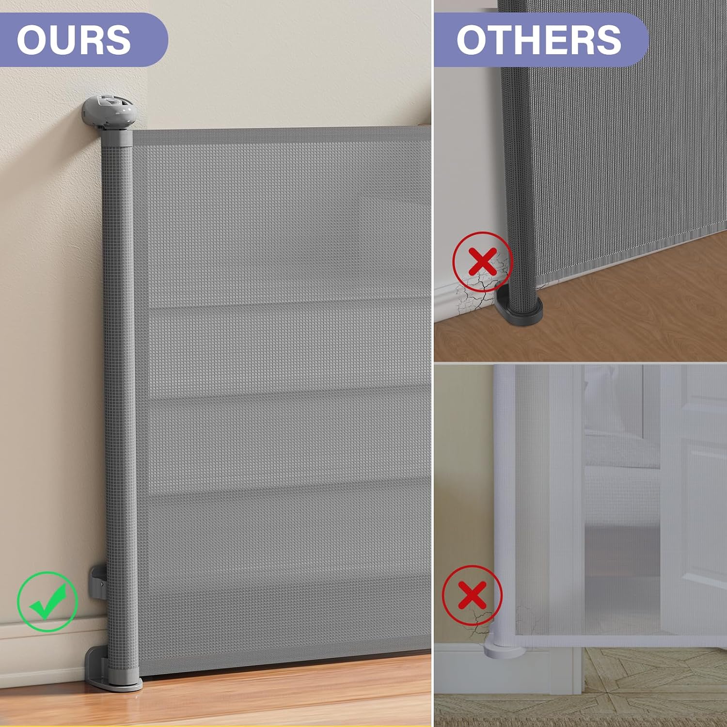 Thumbnail 5 de probebi SG023 Retractable Baby Gate, Up to 54" Wide and 34" Tall