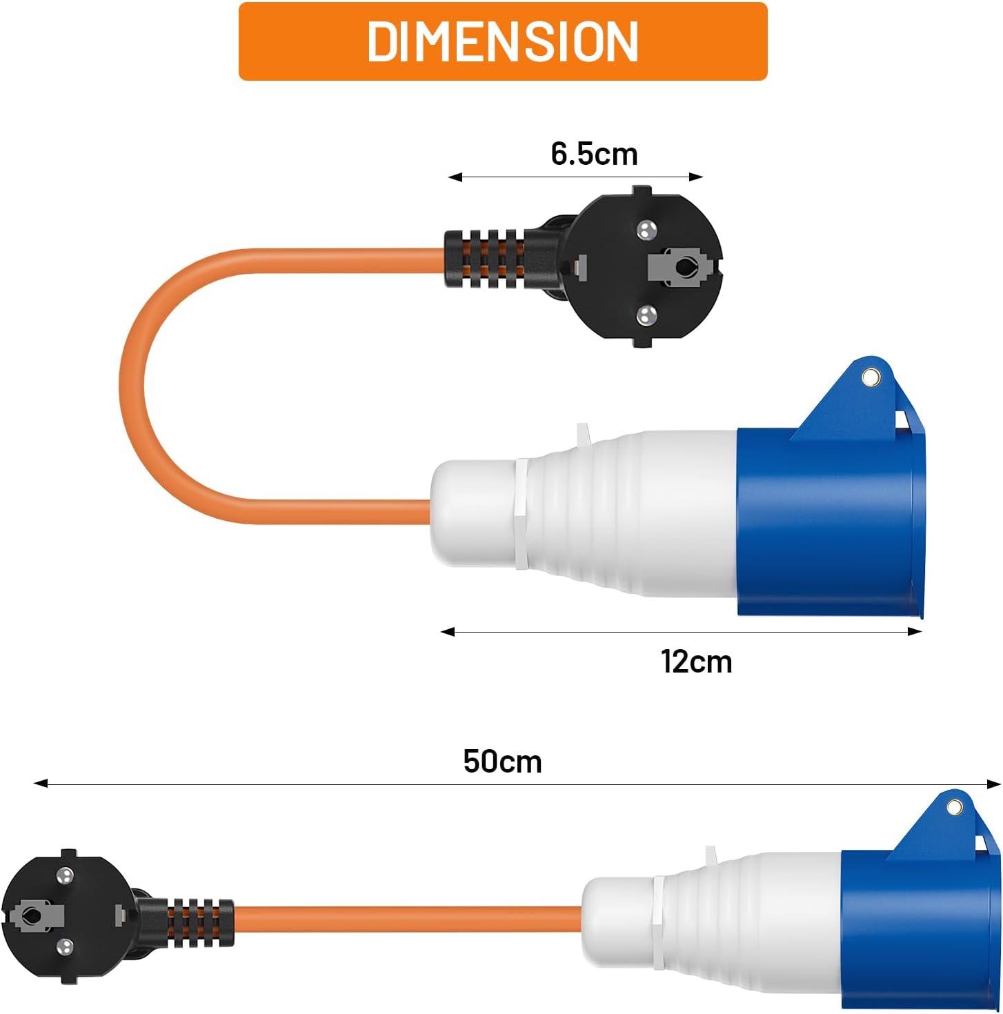 Thumbnail 6 de FDTEK Hook Up Adapter 16A, 50cm lead
