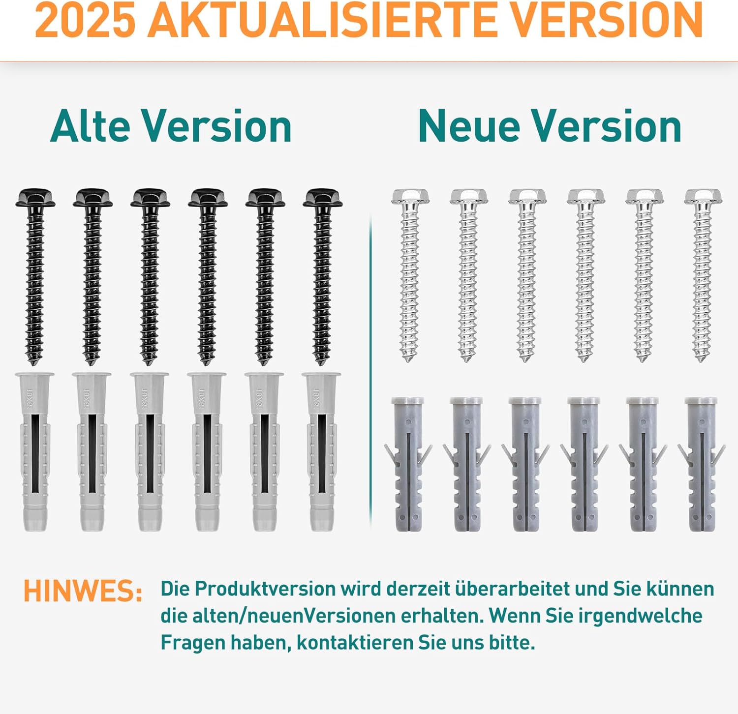Thumbnail 2 de ELIVED EV034 M6×60 Schrauben Set für TV Wandhalterung