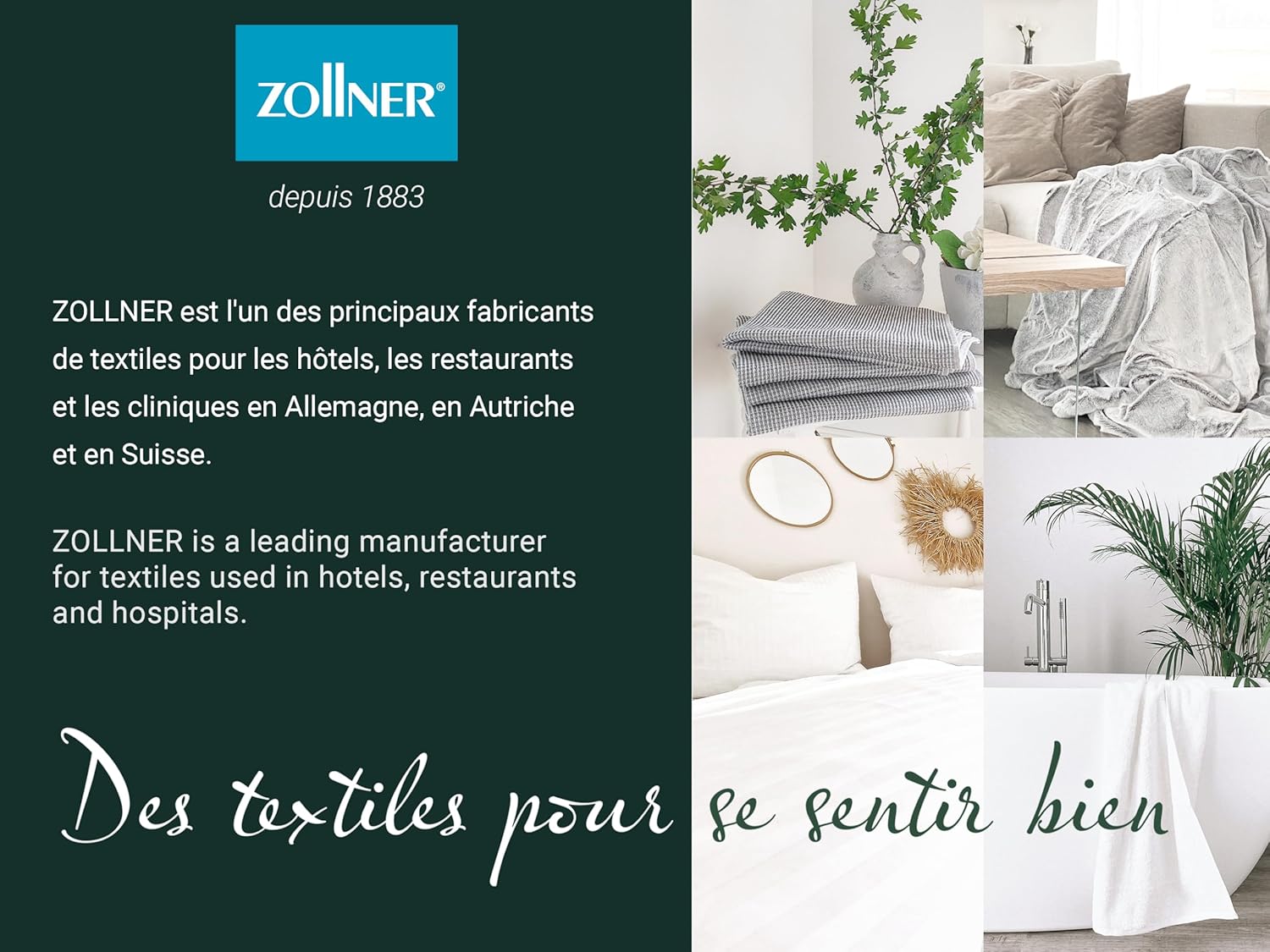 Thumbnail 6 de ZOLLNER Set de 10 Serviettes pour invités – serviettes 30x50 cm en coton, éponge douce, couleur Fango, certifiées OEKO-TEX