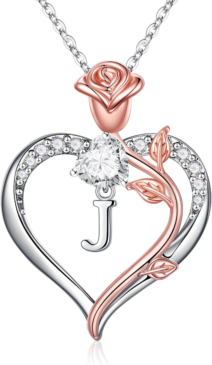 Detalle de TINGN Kette Rosen Herz 45,7 cm