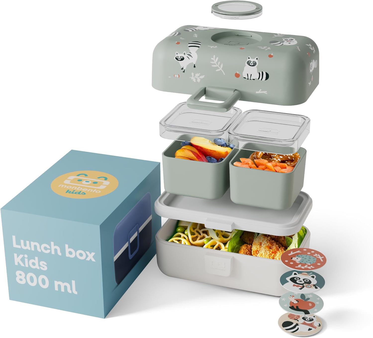 Thumbnail 4 de Monbento MB Tresor Fox - Lunch Box Bambini 0,8 L, Rosa, 3 scomparti