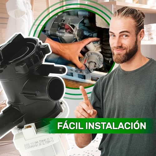 Thumbnail 4 de Bomba de desagüe para lavadora ONIX TECH 30W (código 00145212 / 145212) compatible con Bosch y Siemens
