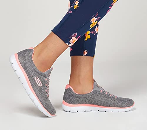 Detalle 2 de Skechers Mujer Summits 12980 Zapatillas Gray Mesh/ Pink Trim (36 EU)