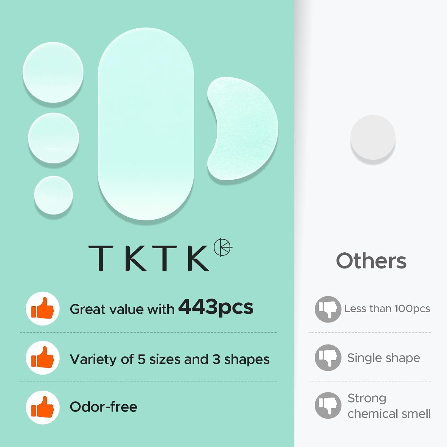Thumbnail 6 de TKTK 443 Count Hydrocolloid Acne Patches for Face 🩹