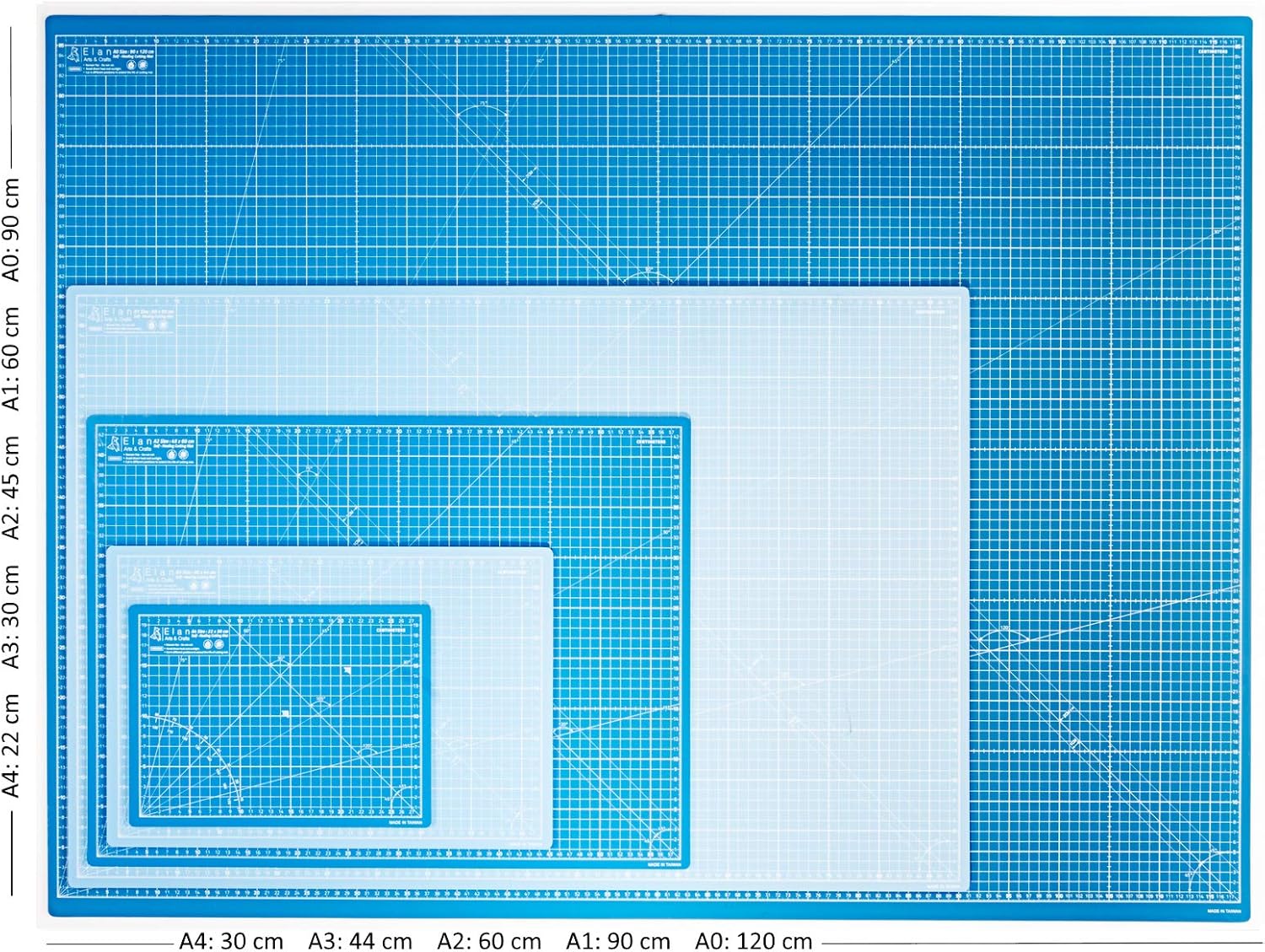 Thumbnail 4 de Elan Tapis de Découpe Bleu 22x30 cm ✂️