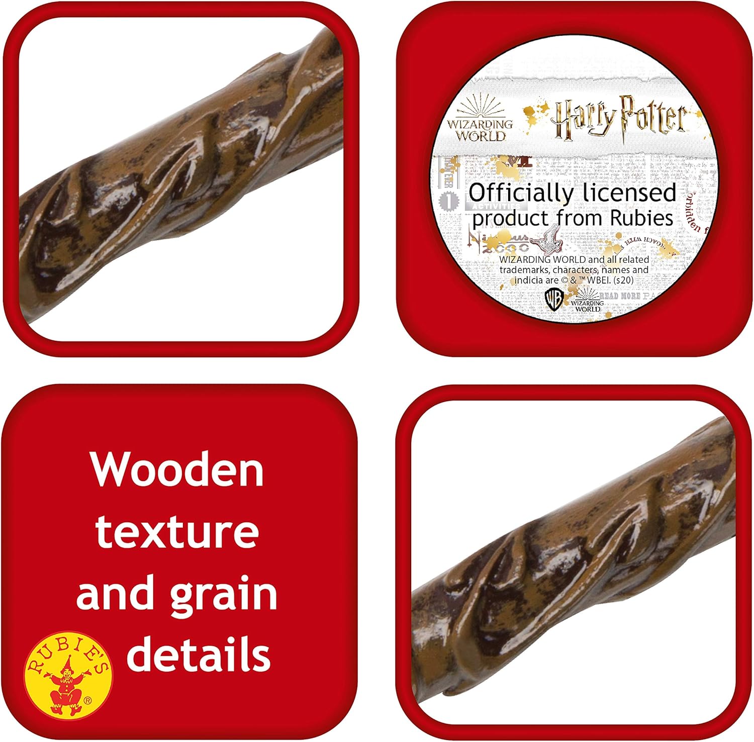 Thumbnail 1 de Baguette Hermione Granger enfant RUBIE'S (Harry Potter officiel) ~35 cm