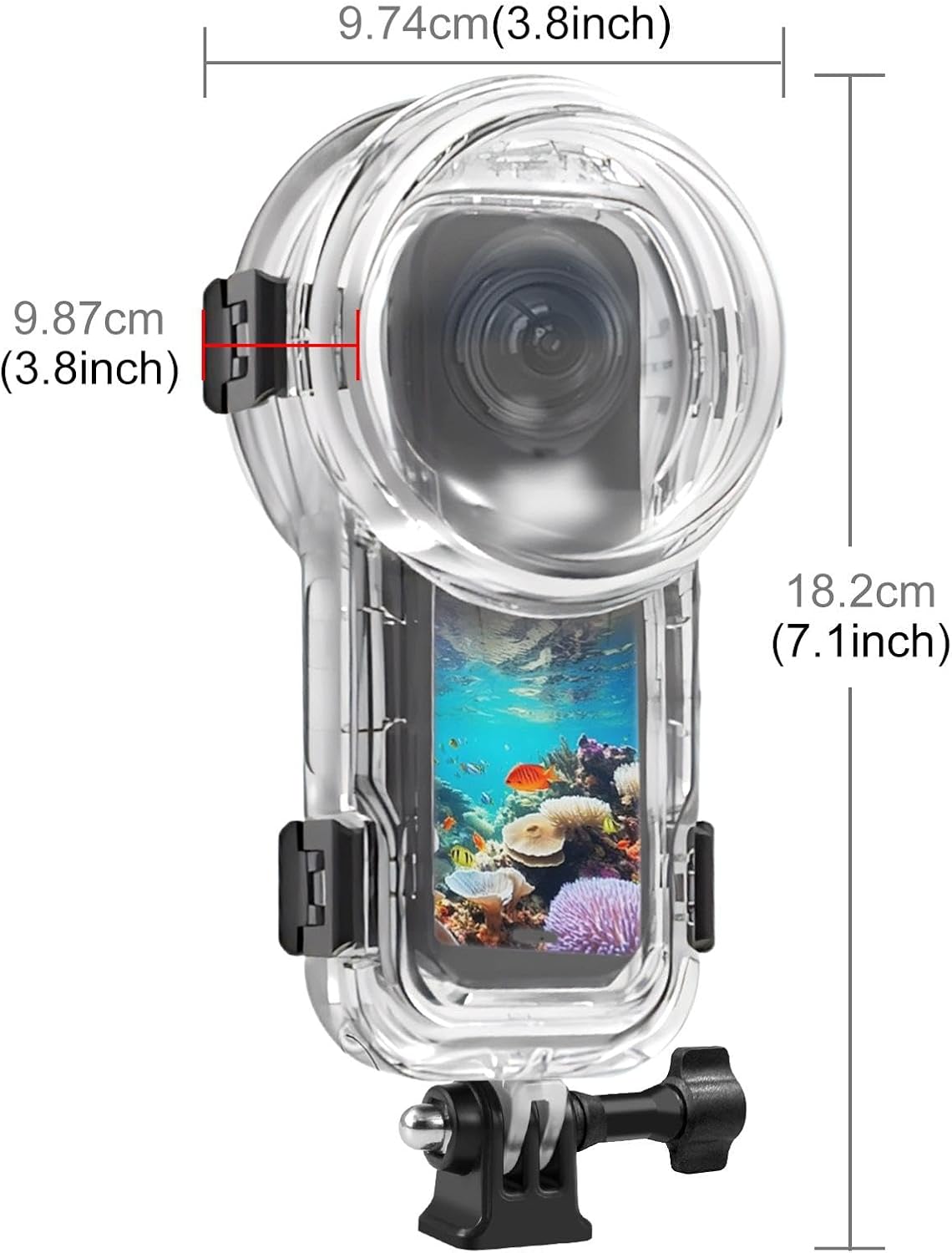 Detalle 1 de PULUZ Waterproof Case for Insta360 X5 60M