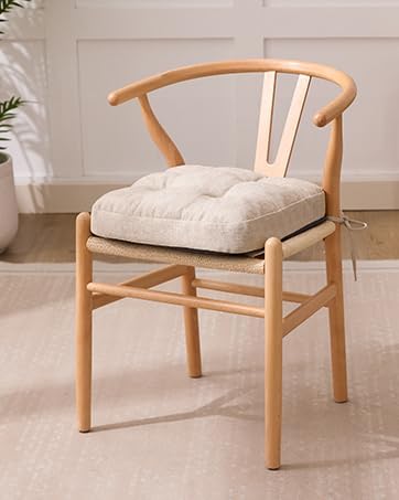 Detalle 2 de IASEAHK Memory Foam Dining Chair Cushions 16.5" x 16.5" x 3.5" 🍽