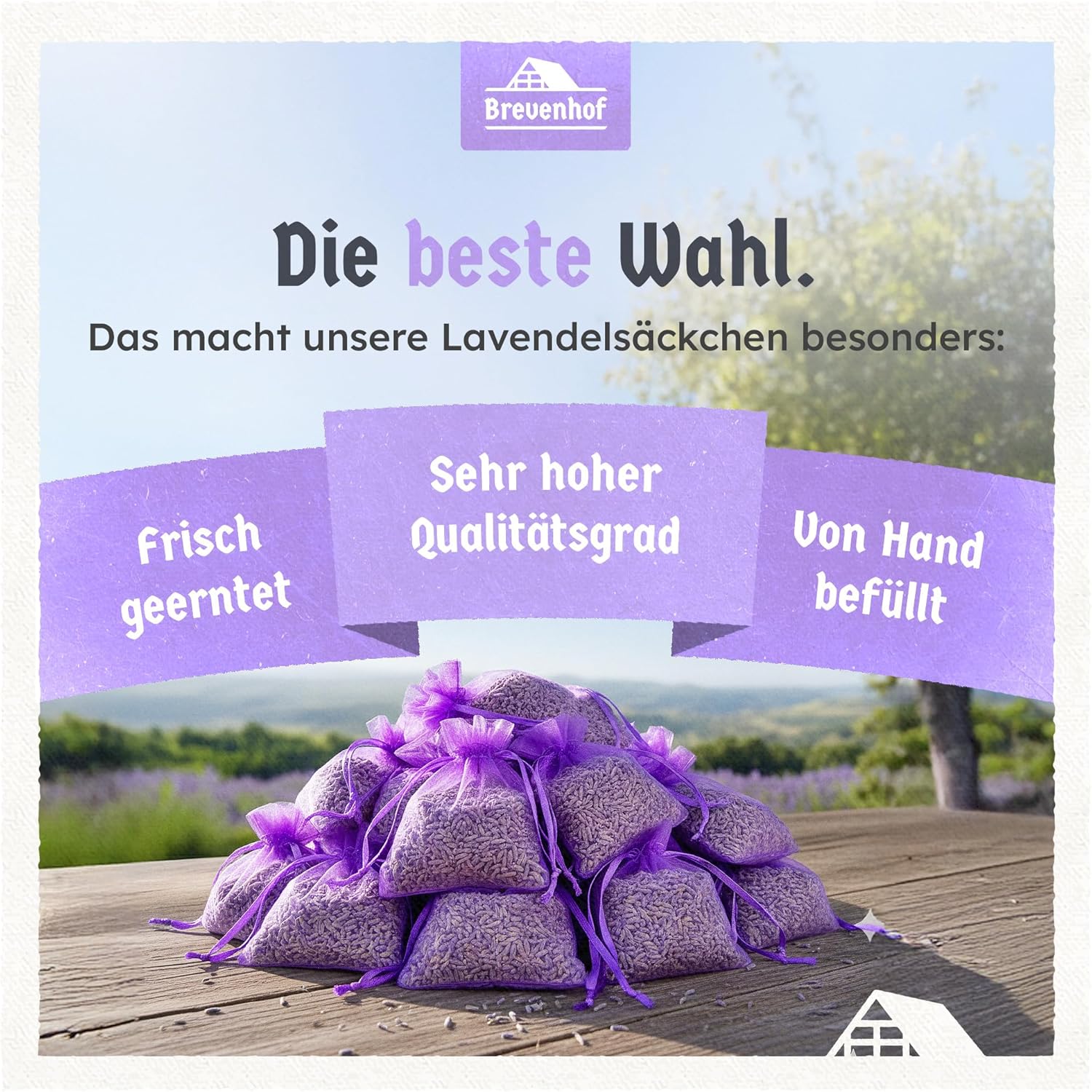 Thumbnail 2 de 22x Lavendel Duftsäckchen (Mottenschutz) mit echtem getrocknetem Lavendel – für Kleiderschrank, Wäsche & Raum
