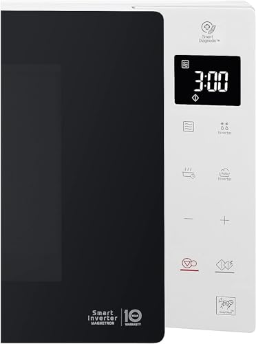 Detalle de LG MS23NECBW: 23 L Mikrowelle mit Smart Inverter und I‑Wave für gleichmäßige Garergebnisse