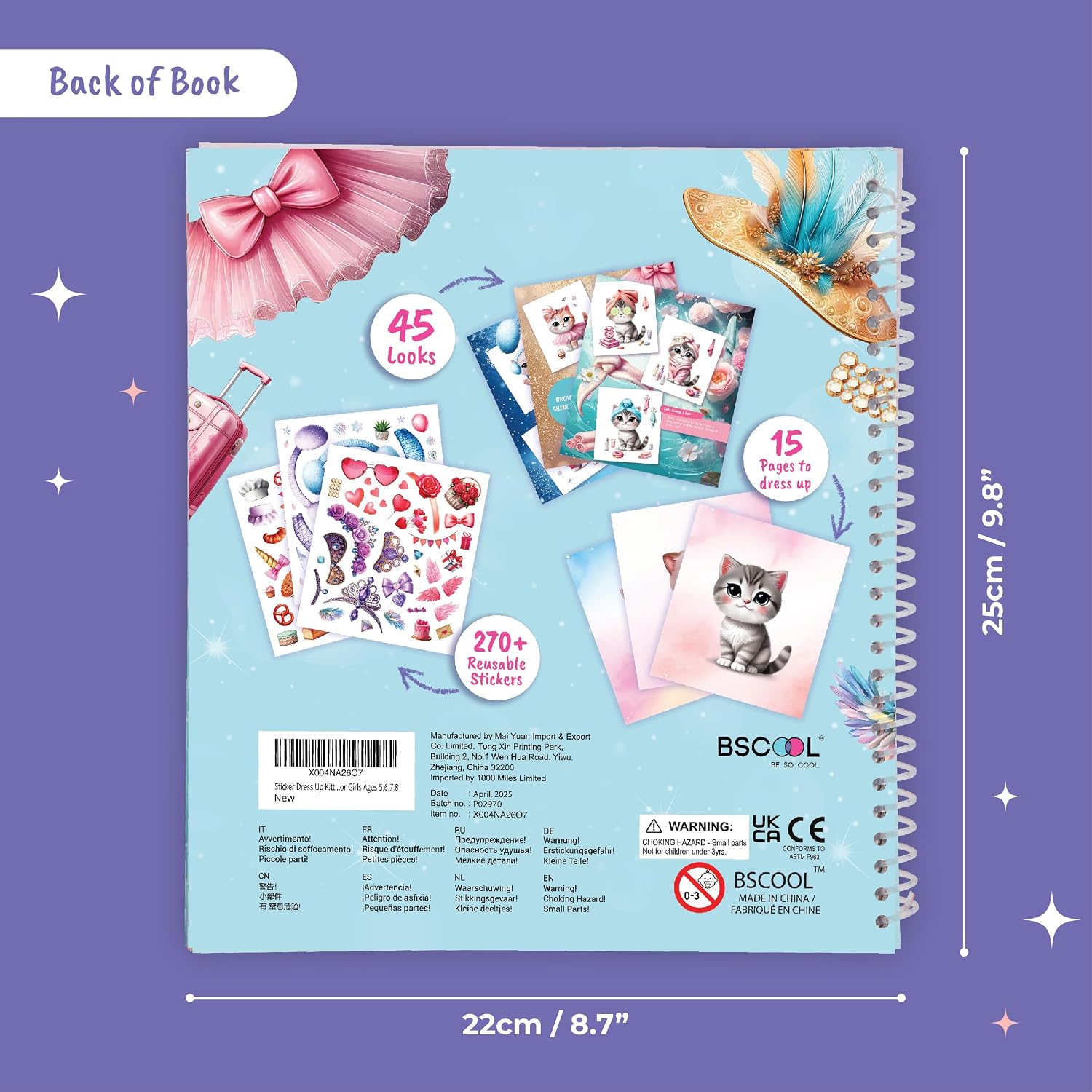 Thumbnail 5 de BSCOOL Sticker Dress Up Kitten 270+ stickers