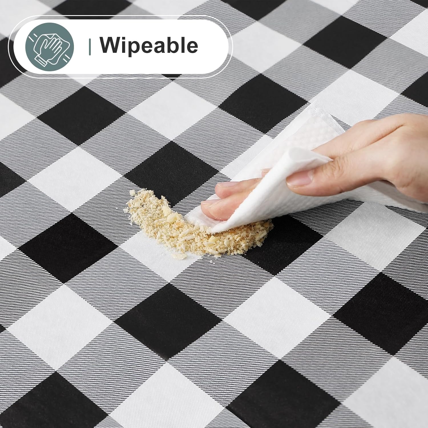Thumbnail 5 de misaya Rectangle Waterproof Vinyl Table Cloth 60" x 84"