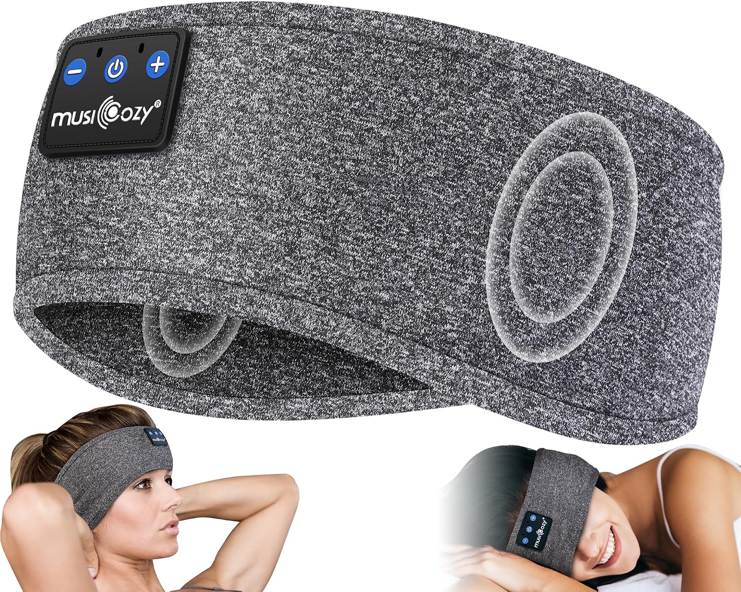 Detalle de MUSICOZY GH02 Bluetooth Sleep Headband Headphones for Sleep and Sports