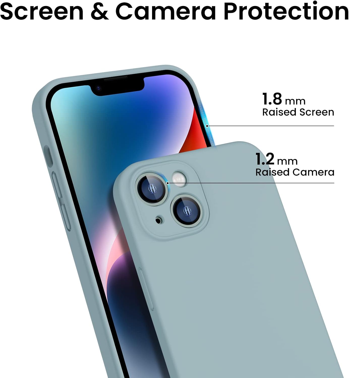 Thumbnail 3 de ACRONIX for iPhone 14 Case with Screen Protector (6.1”) – Soft Silicone, Full Protection