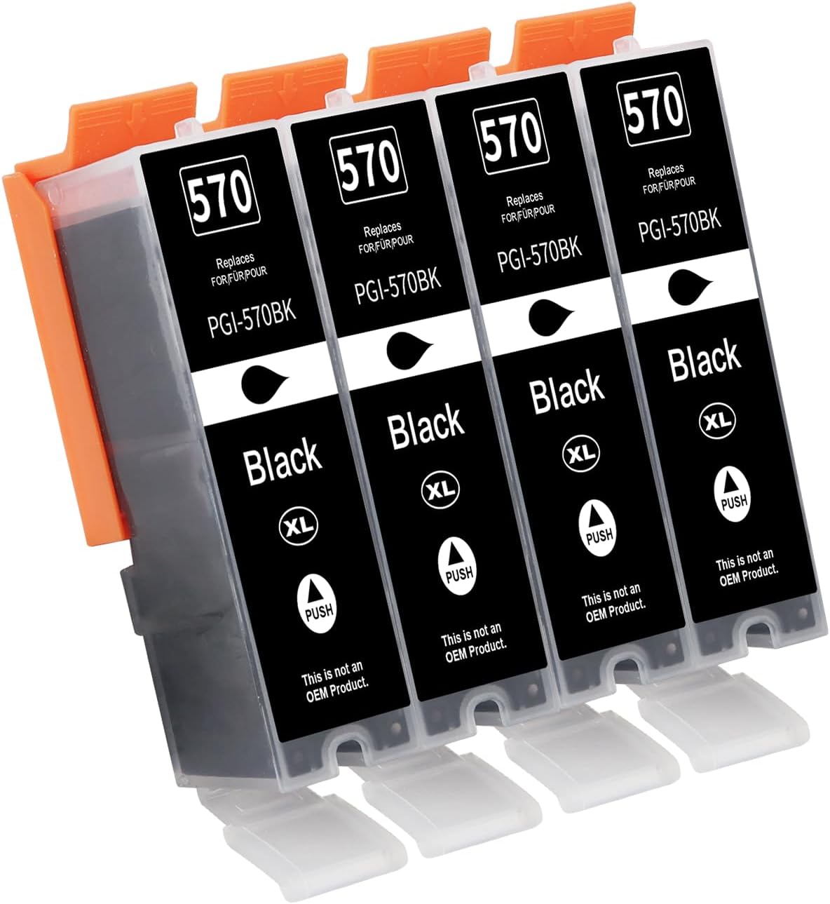 Tinnee PGI 570 XL kompatible Patronen (PGI-570XL / PGBK) für Canon PIXMA – passend für ausgewählte MG- und TS-Modelle