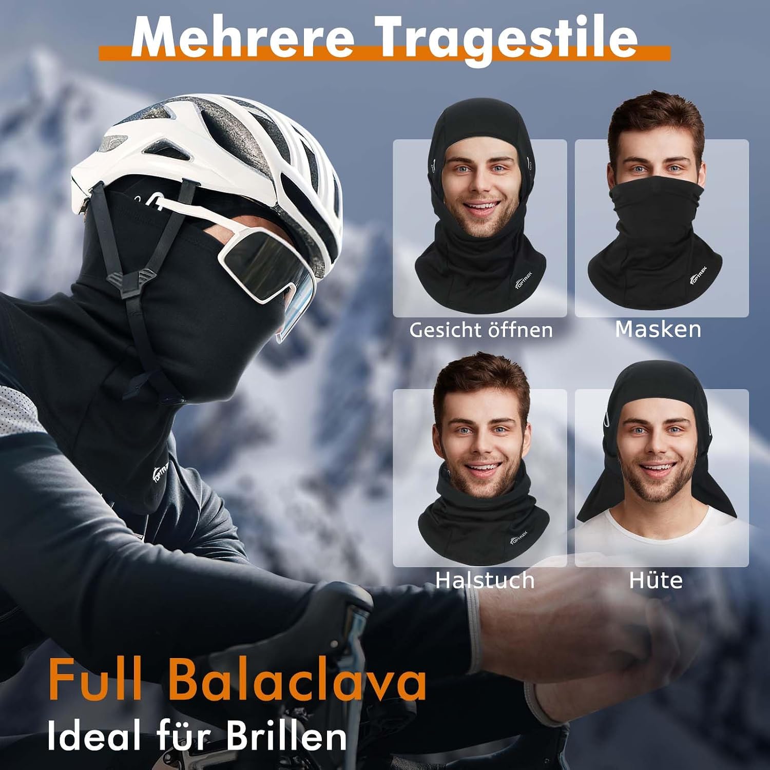 Thumbnail 4 de toptrek Sturmhaube Winter Balaclava – winddicht, atmungsaktiv