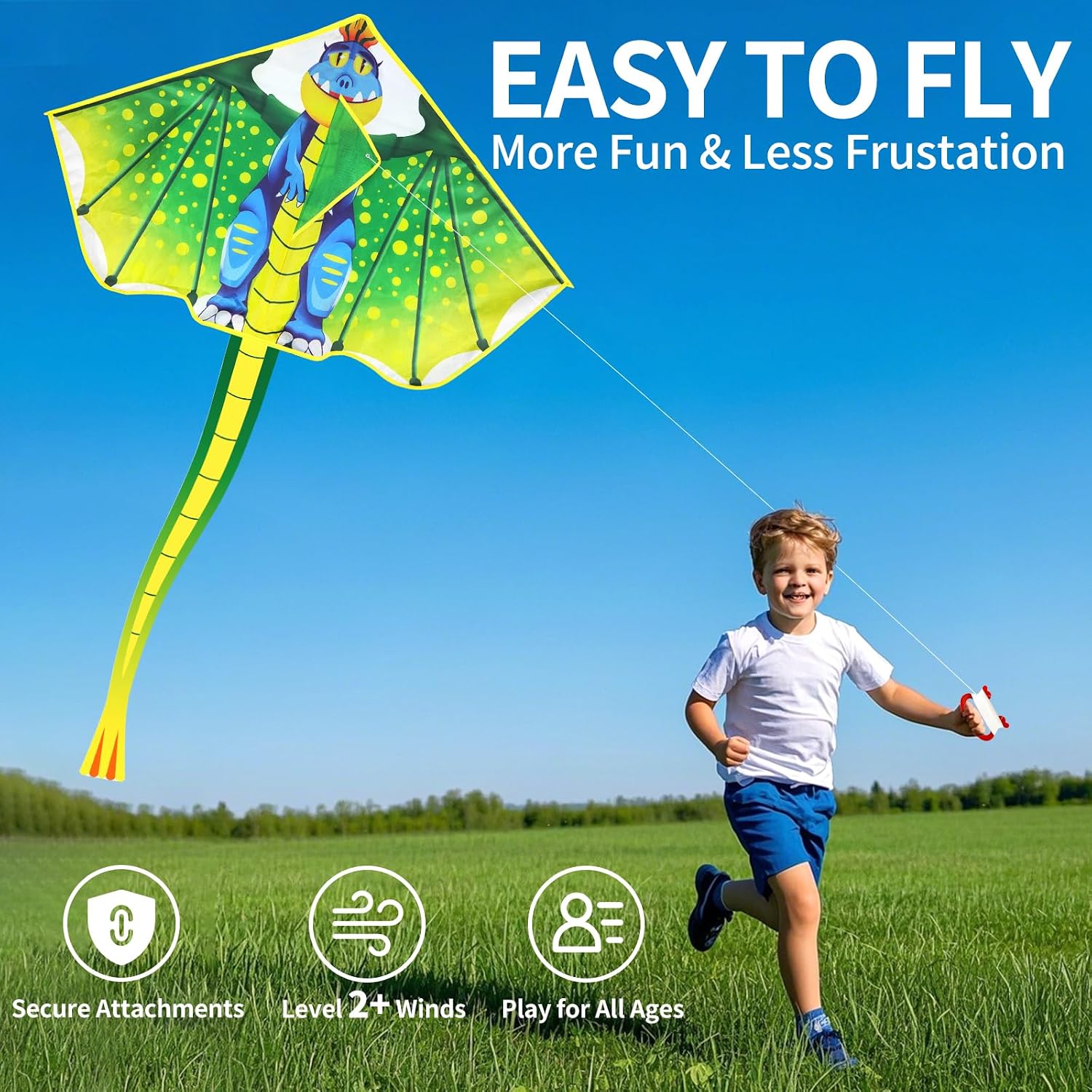 Thumbnail 3 de Huge Kites for Kids 120 x 210 cm