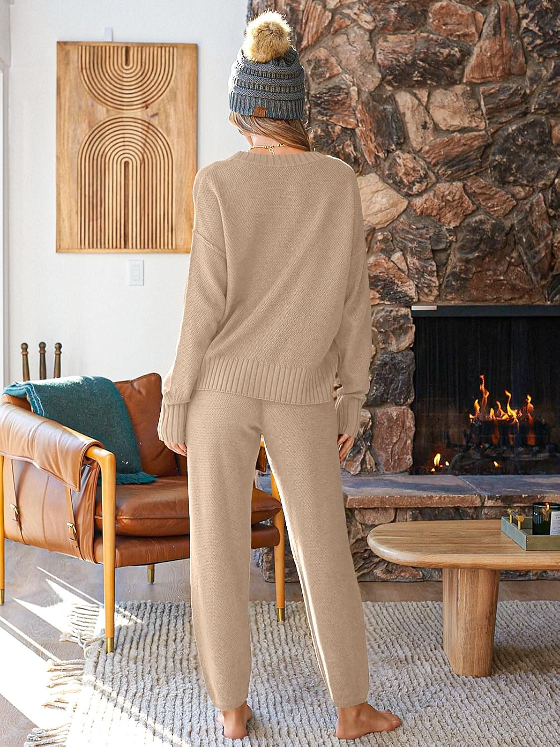 Detalle de LILLUSORY Womens Cardigan Pants Set — 2-Piece loungewear