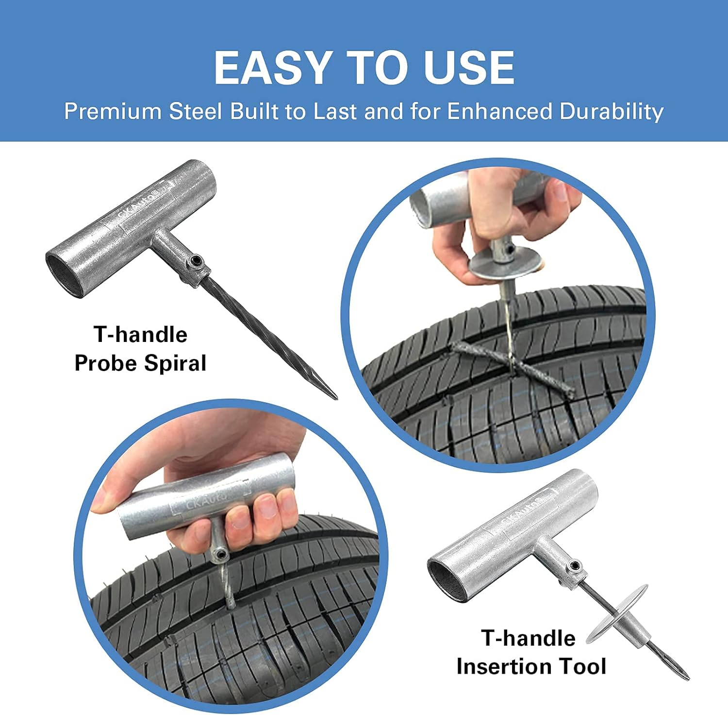 Detalle 2 de CKAuto Universal Tire Repair Kit 36 Pc
