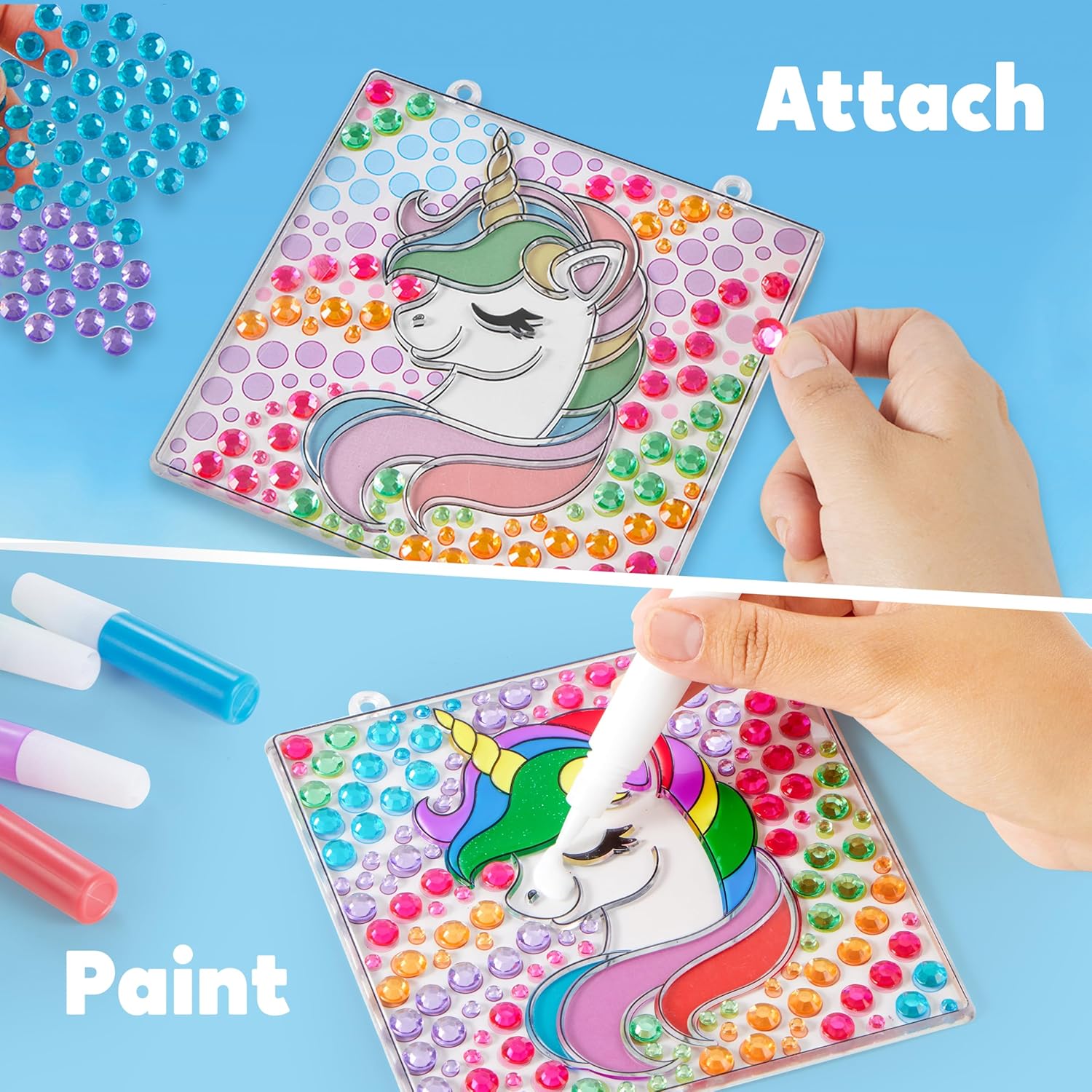 Detalle de Klever Kits Suncatcher Craft Kit 4‑design set