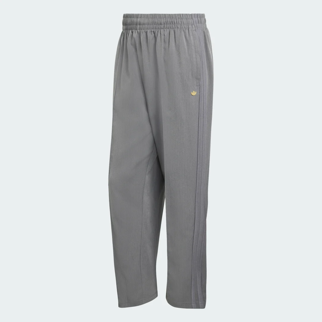 Detalle de Pantalón holgado Firebird Pinstripes de Adidas — Gris