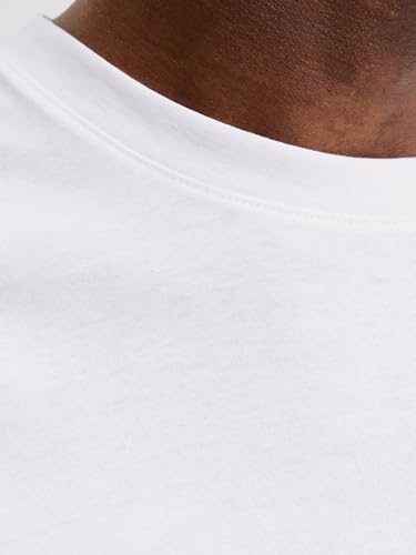 Detalle 2 de JACK & JONES JJEORGANIC BASIC TEE SS O-NECK NOOS – T‑shirt bianca in cotone biologico, taglia M