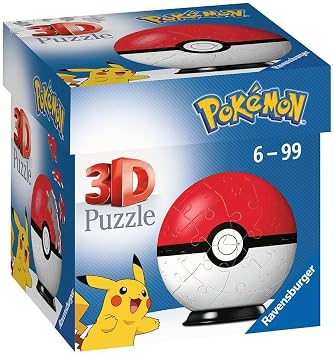 Detalle de Ravensburger Puzzle 3D Pokémon Pokéball 🧩 para Niños y Adultos