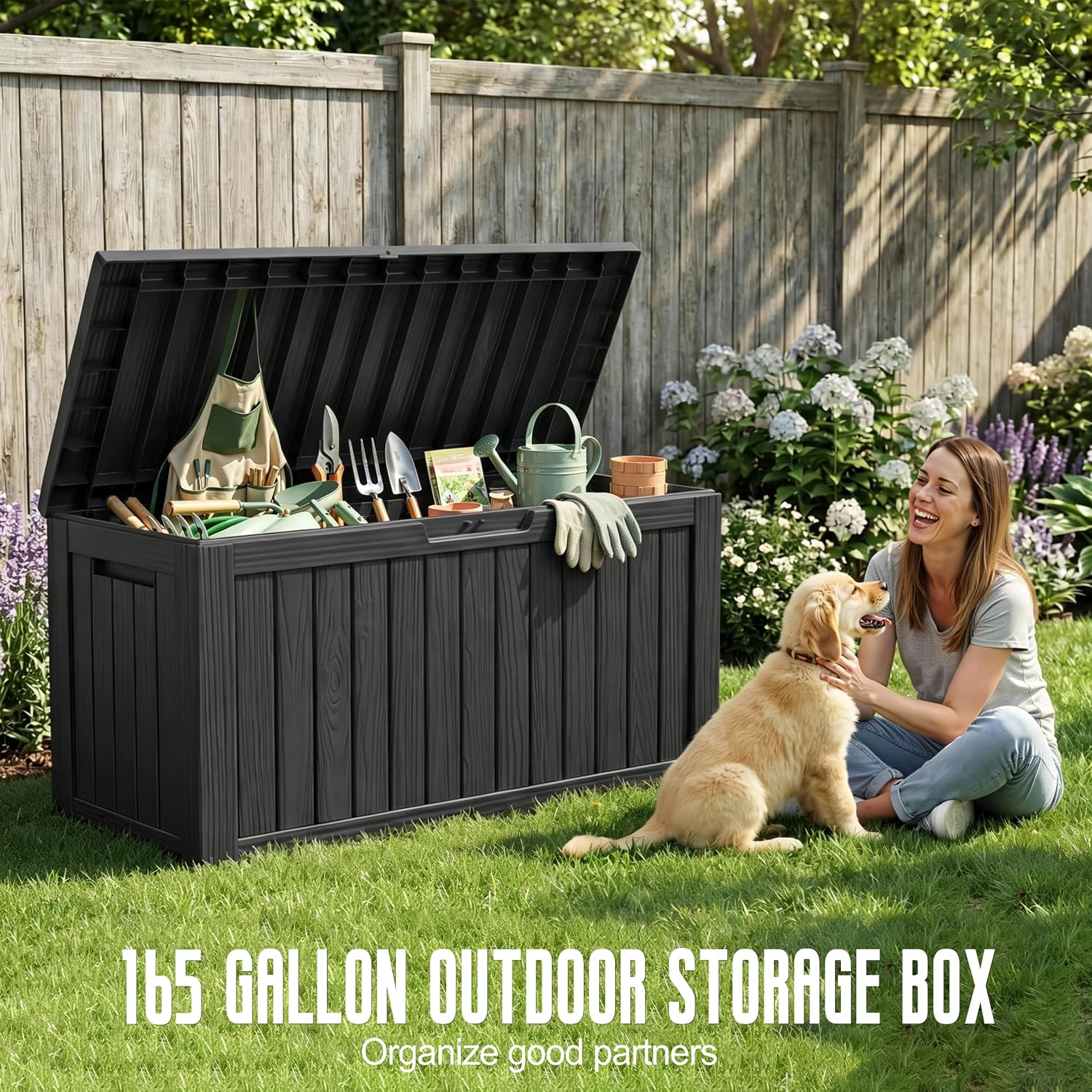 Detalle de DRATO Outdoor Deck Box 165 Gallon