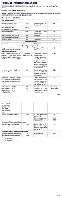 Thumbnail 13 de Linkind Bombilla LED GU5.3 MR16 12V, 36° Blanco frío, Pack de 5