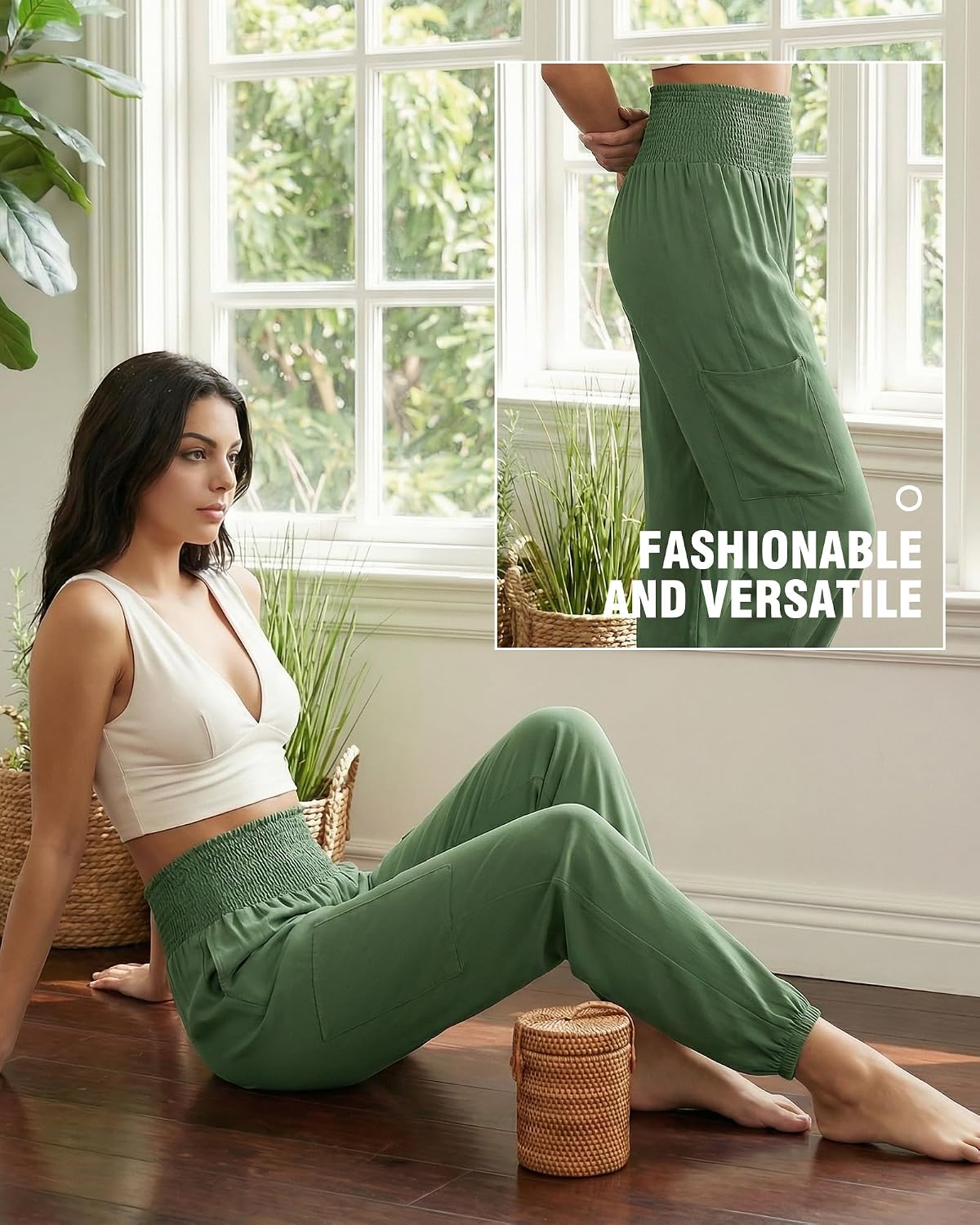 Thumbnail 4 de Makepid Women's Harem Pants, High Waist