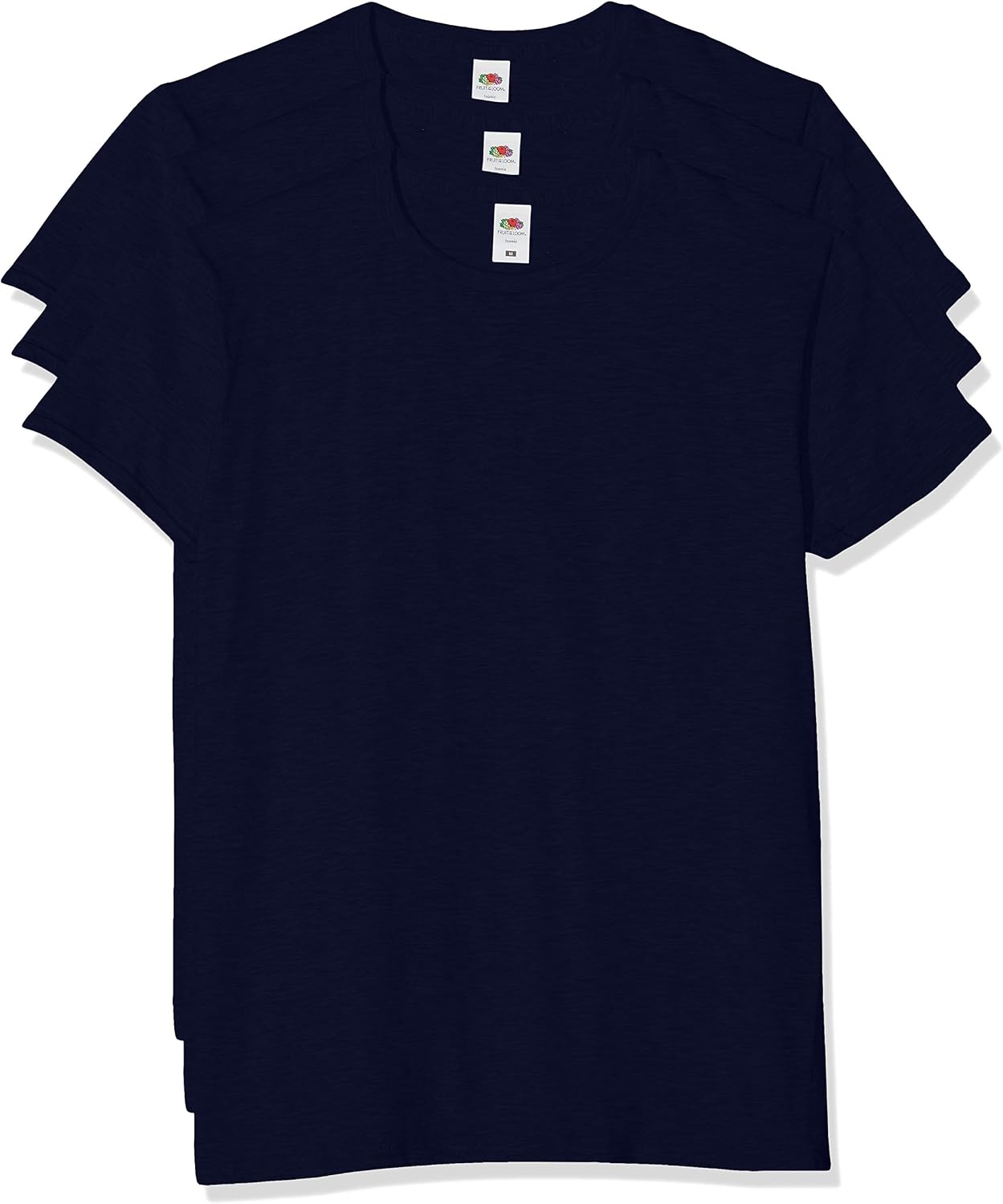 Thumbnail 3 de Fruit of The Loom Iconic Tee, Lightweight Ringspun 3 Pack – T-Shirt Uomo Nero X-Large