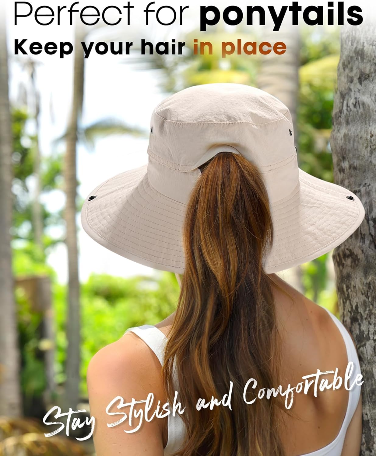 Thumbnail 1 de FURTALK Sun Hat for Women and Men with UPF50+/80+ Protection, Wide Brim, Packable Safari Style