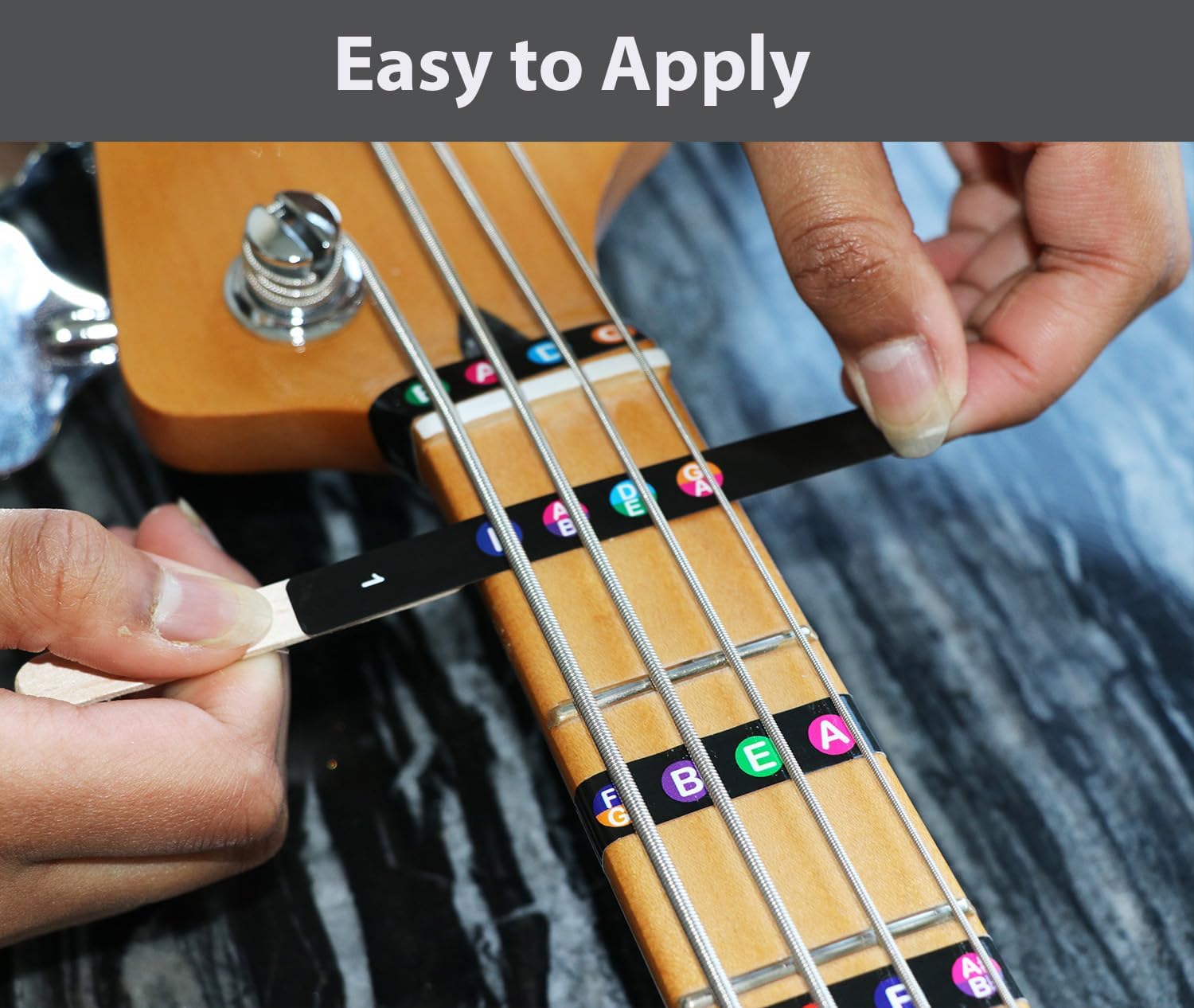 Thumbnail 5 de QMG Bass Fretboard Stickers for 4-String Bass