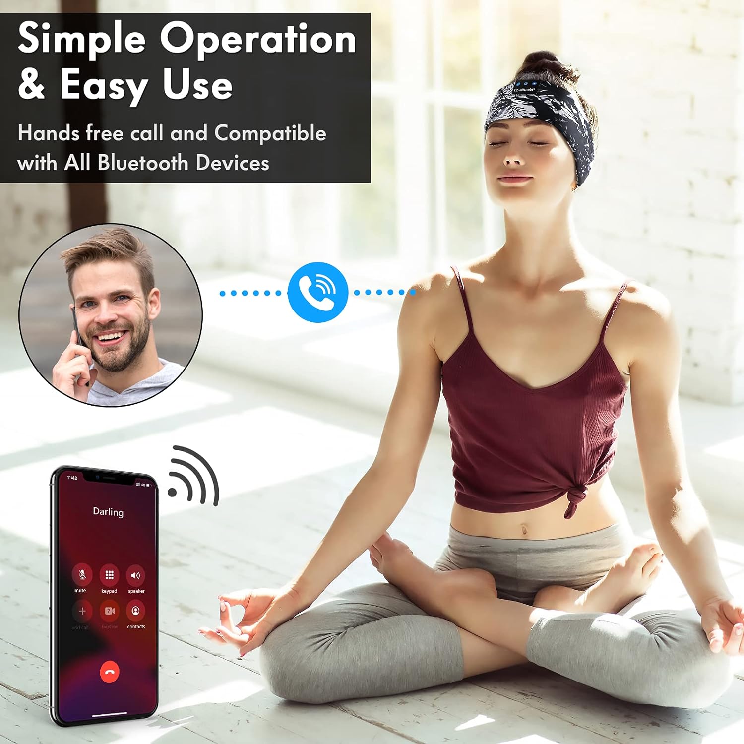 Thumbnail 5 de LC-dolida Sleep Headphones Bluetooth 5.4 headband