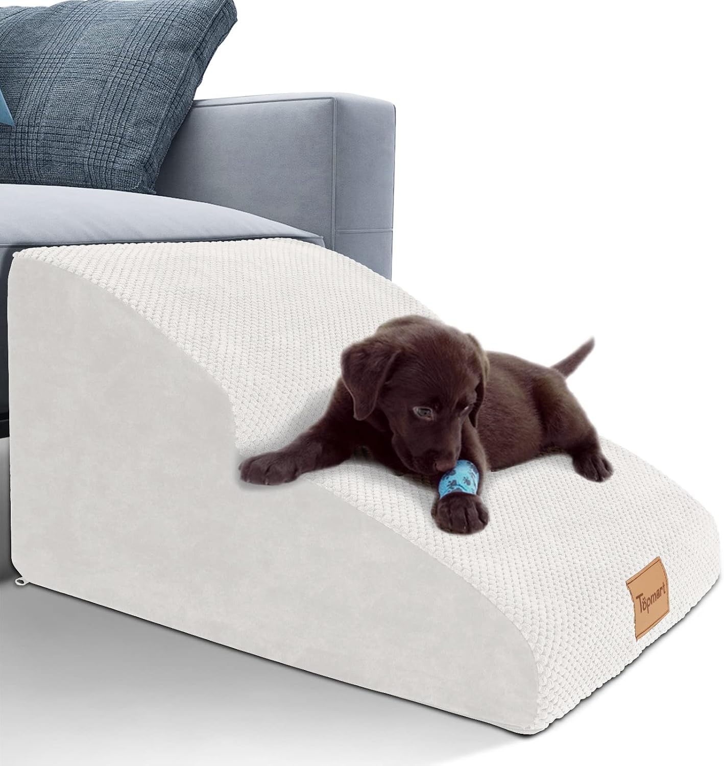 Detalle de Topmart Foam Dog Stairs, 2 Tiers