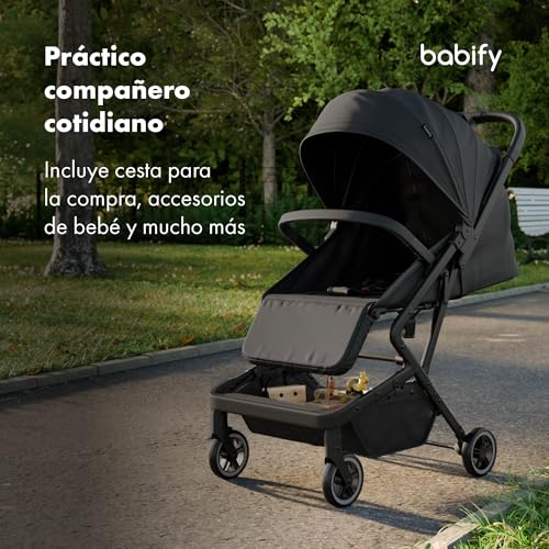 Detalle 2 de Babify Urban Ease carrito bebé 22 kg plegado una mano
