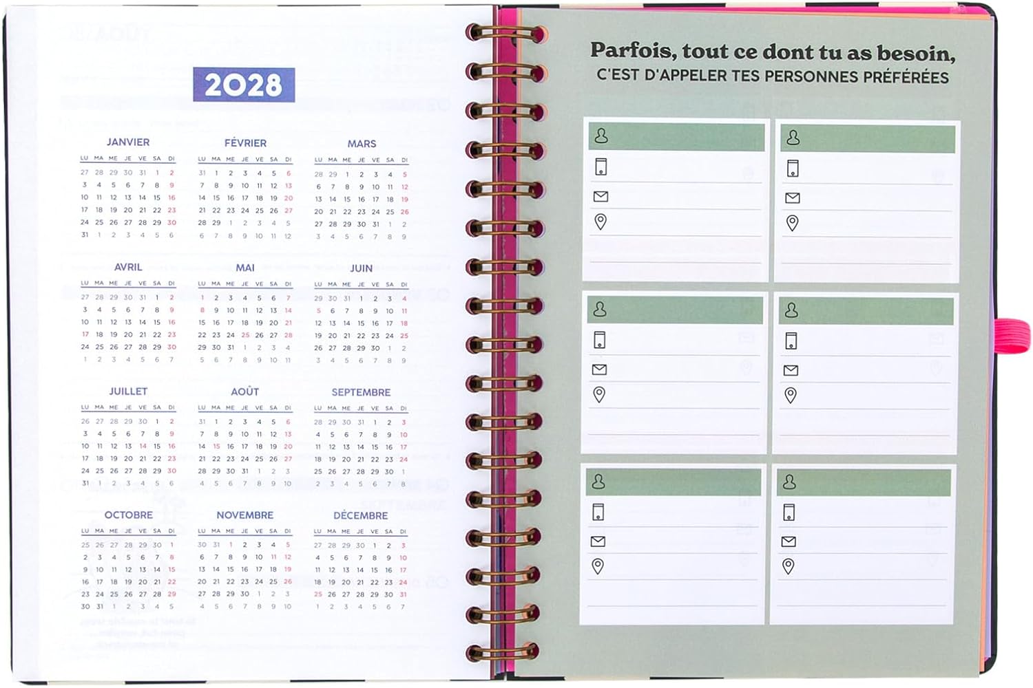 Thumbnail 6 de Agenda Mr. Wonderful 2026-27 Hebdomadaire – Je commence et on verra bien