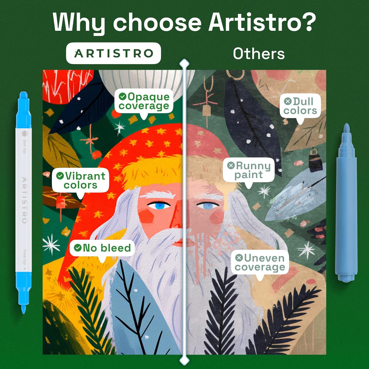 Thumbnail 4 de ARTISTRO Acrylic Paint Pens 24 colours 🎨