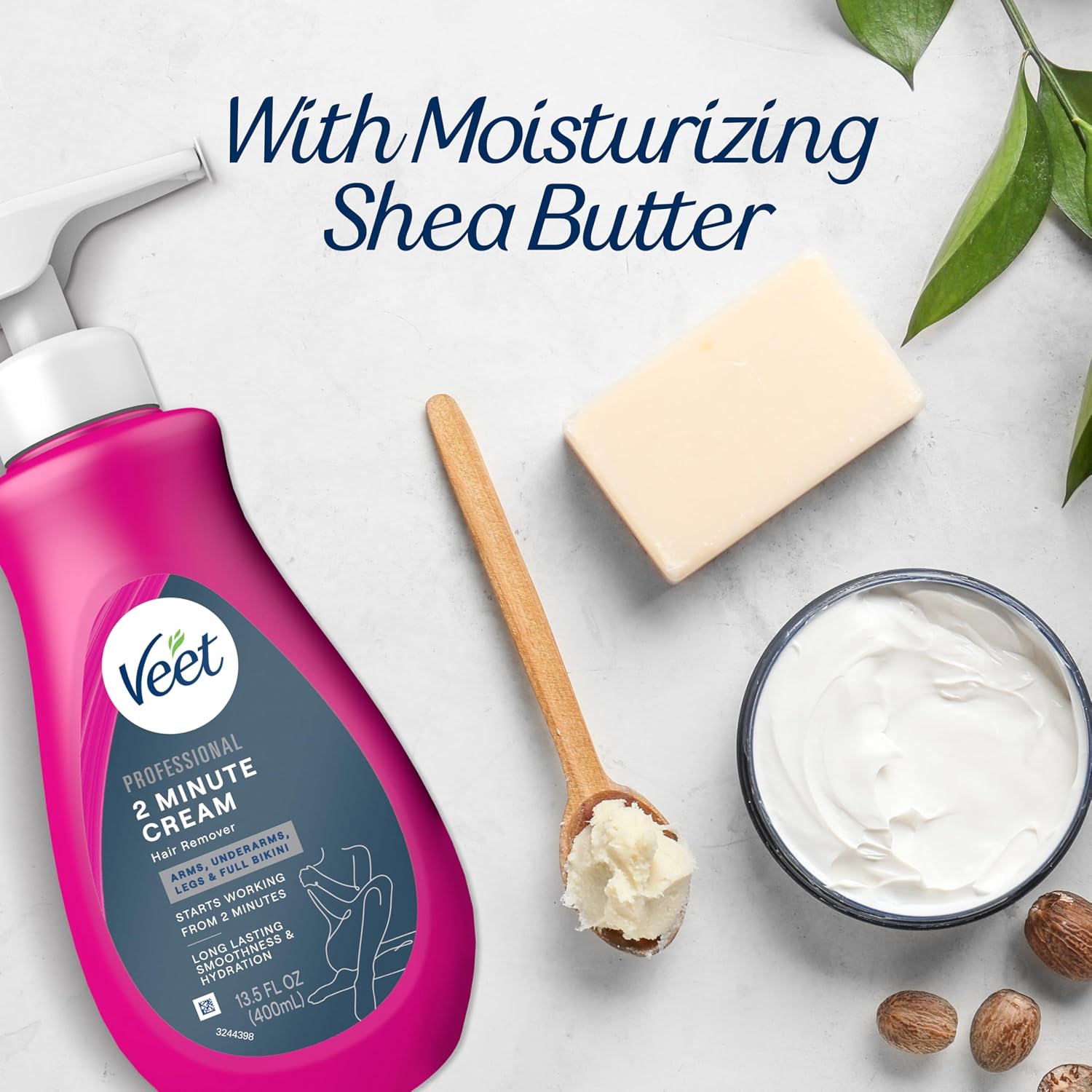 Thumbnail 5 de VEET Professional 2 Minute Cream for All Skin Types with Shea Butter — 13.5 FL OZ with Spatula